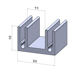 Ilustração do dissipador de calor no modelo MS2315-D